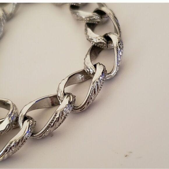 MONET Silver-tone Large Link Classic Bracelet - Picture 3 of 5